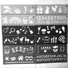 12pcs ruler stencil set/ ruler painting template/ painting stencil