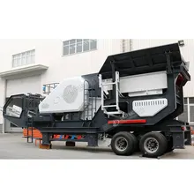 Small Track Used Mobile Stone Jaw Crusher Plant Price China