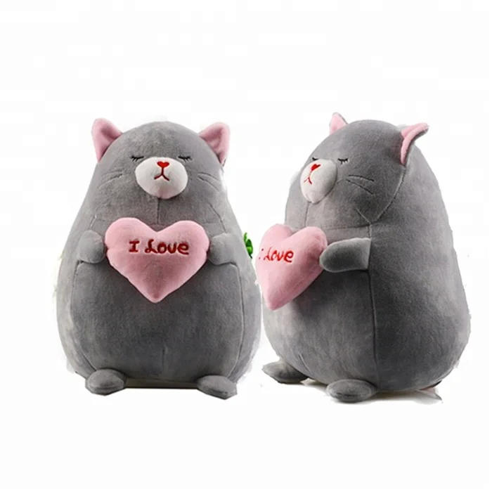 Venta al por mayor de anime japonés lindo gato de dibujos animados femeninos de almohada regalo de San Valentín de peluche de juguete