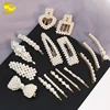 Hot Sale Lovely Daily Jewelry Hair Accessories Hair Clips Crystal Pearl Hair Clip For Girls