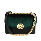 High quality PU casual leather ladies cross body messenger satchel crossbody bag for women