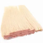 Top grade long lasting certification 100 European remy human double drawn halo hair extension virgin brazilian hair