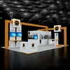 20ft Portable Custom Trade Show Displays Booth Kit Pop up stand Exhibitions with Hanging Sign Counter Lights
