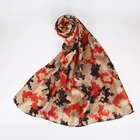 Fashion Promotion Turkish Shawl Camouflage Printed Ladies Silk Hijab Scarf