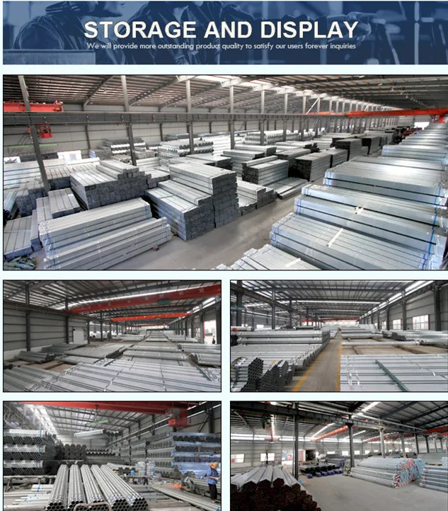 structural round sections galvanized steel pipe ! bs1387 class a/b/c 38mm gi pipe standard length