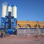 High productivity HZS50 ready mixed control system concrete batching plant