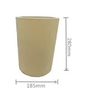 Industrial metal melting zirconia ceramic crucible