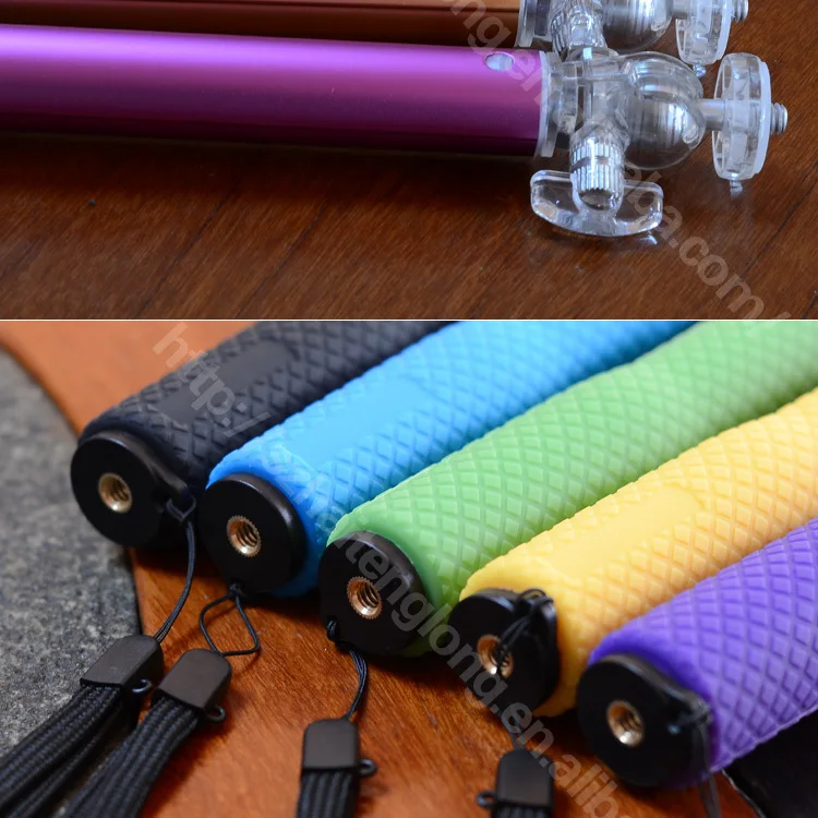 2014 Deluxe Camera compatible selfie tongsis monopod with bluetooth