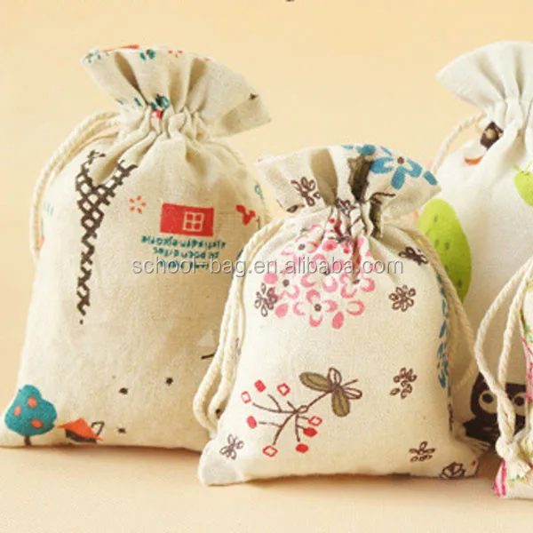  strong></p></a>jute /strong> drawstring bag, designer linen pouch
