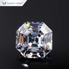 Gem Loose Tianyu Gem Finest Custom Cut New Octavia Asscher Cut D E F Moissanite Loose Stone With Strong Color Fire