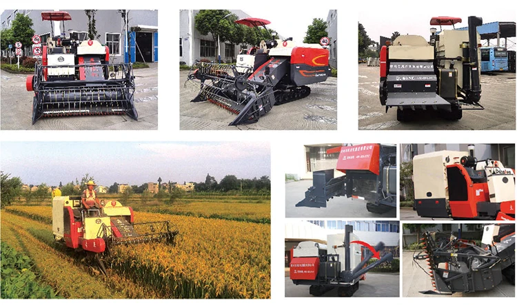 Popular in Africa Farm Machinery tracked rice combine harvester