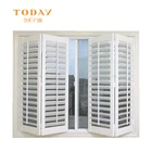 Retro aluminum interior bi-fold window shutters