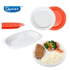 10 inch compartment Round color white PS dessert wholesale dinner snack disposable plastic plate