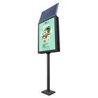 Solar scrolling system light box billboard road sign