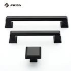 cabinet knobs handles for furniture black kitchen handle