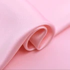 Howmay heavy satin silk fabric 30m/m 43" 114cm 100% silk fabric blush for evening dress wedding gown