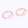 2019 Mini Shell Shape Gold and Rose Gold Stainless Steel Women Tiny Rings For Women