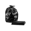 Tasker 65 Gallon Trash Bags, Large Black Large Litter Contractor Bin Garbage Liner