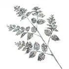 Sequins & Glitter Christmas Flower Leaves Plastic Spray