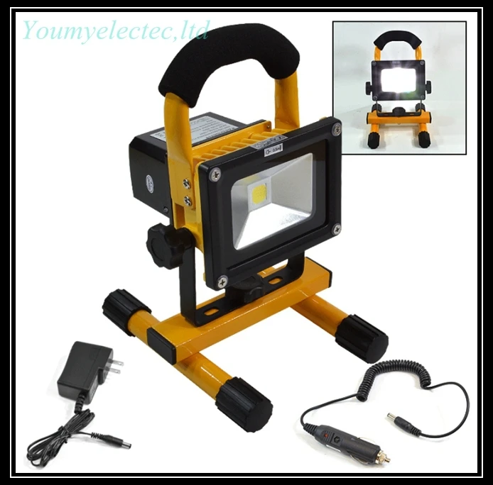 5 Colors 10/20/30/50W Portable Rechargeable LED Floodlight Waterproof IP65 White/Warm White Movable Camping Light Emergency Lamp