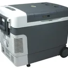 33L dc 12v car portable fridge freezer refrigerator with handle and wheels