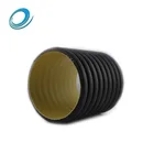 16 inch 20 inch 24 in black corrugated stormwater plastic drain pipe