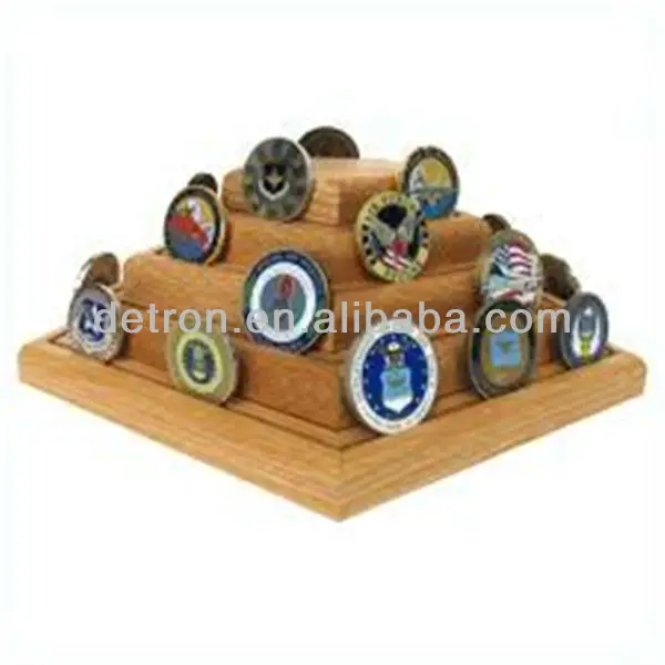 upstair wood coin display rack