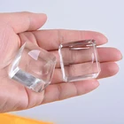 Sphere Eggs Crystal Ball Display Base Stand Clear Square 2'' Simple Acrylic Block