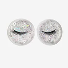personal care eye cooler silver glitter gel eye mask