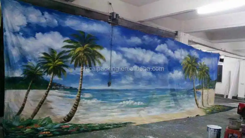 painted backdrop, scenic background for photo studio hand painted backdrop