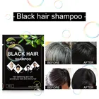 Hair Hair Dye Natural Ingredients Instant Black Hair Dye Shampoo Semi-Permanent Black Color For Grey Hair