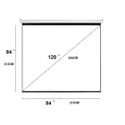 Manual Portable Projection Screen , Manual Pull Down Projector Screen