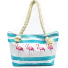 New Printed Large Capacity Canvas Linen Handbag Fashion European and American ladies shoulder bag Leisure beach bag