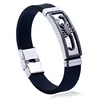 Yiwu Factory Price New Trending mens Products Customized Stainless Steel Silicone Bracelet with Scorpion design GJB207