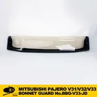 BONNET GUARD FOR MITSUBISHI PAJERO V31/V32/V33 Front Air Deflector Hood Guard Hood Shield Bug Deflector OE design (DARK SMOKE)