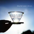 Diamond-like Glass Crystal Eye Dripper With Metal Holder Pour Over Coffee