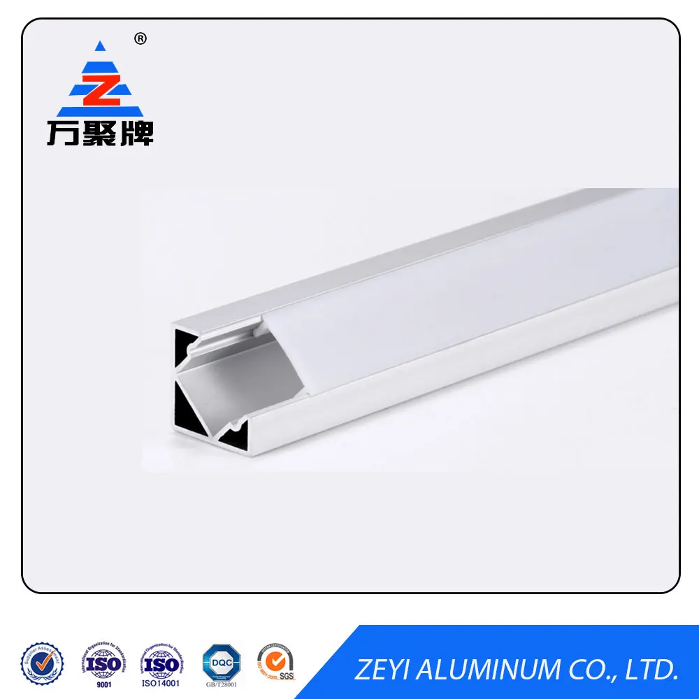 Hot OEM anodized extruded triangle aluminum profile for led strip