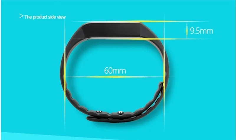 IP65 0.88" Bluetooth V4.0 Smart Watch Wristband Bracelet Sport Sleep Monitor for iphone phone android phone
