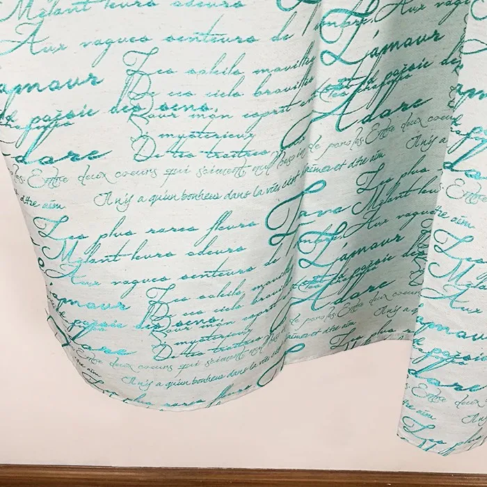 Custom British Letter Jacquard Hookless Shower Curtain for Hotel,Bath room