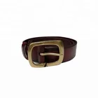 New men's belt cow leather business casual trend pants belt leather bronze