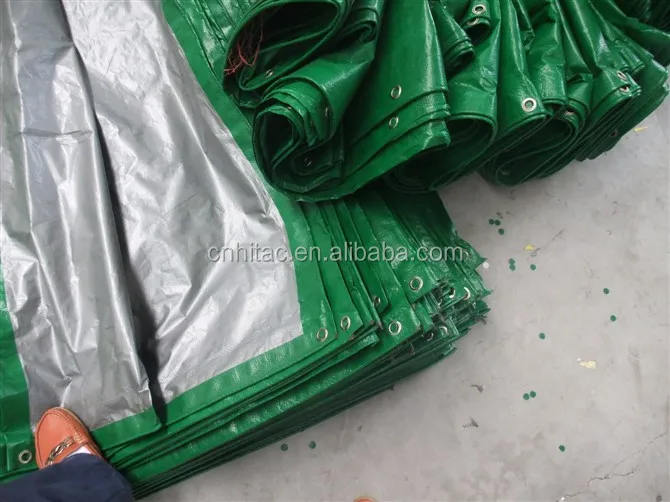 4m x 3m green / pale blue 260gsm pe premium heavy