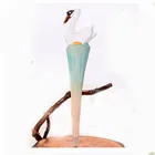 Customized promotion little swan wood animal ball pen