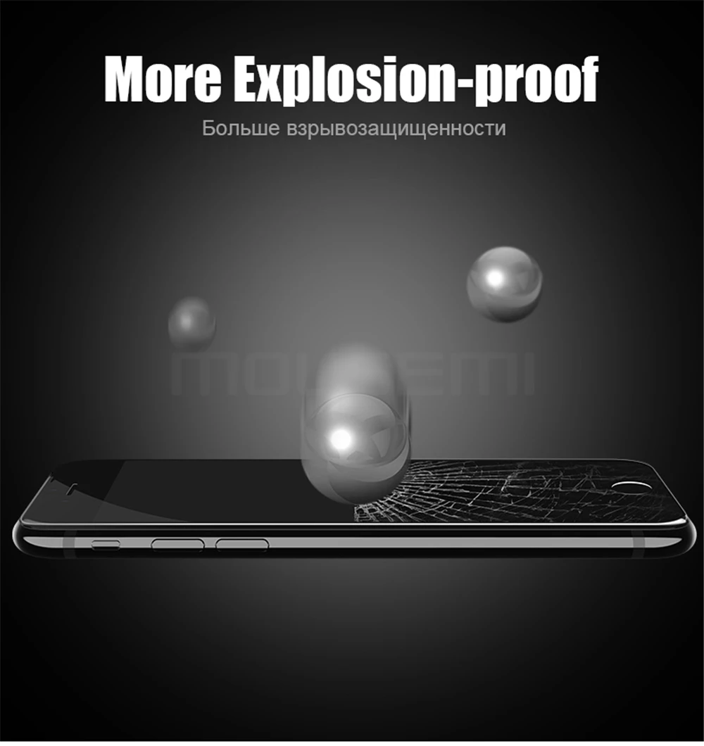 MOSUEMI Screen Protector For iPhone 8 Glass 3D Full Cover Tempered Anti-Knock Premium Hard FilmFor iPhone 8 Plus On Glass Film (8)