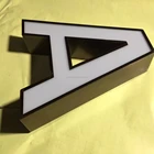 2016 fashionable advertising led word stainless steel side 3d acrylic channel letter sign