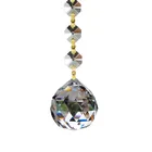 Wholesale clear 40mm K9 glass faceted crystal ball for chandelier and home deco
