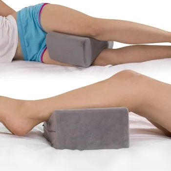 Comfortable Memory Foam Knee Pillow With Breathable Cover For Side