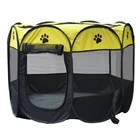 Custom Logo Portable Foldable Travel Pet Exercise Kennel Dog Playpen