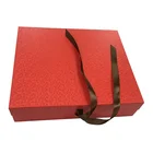 Luxury Foldable Printing Card Board Paper Boxes Magnet Hard Box With Ribbon