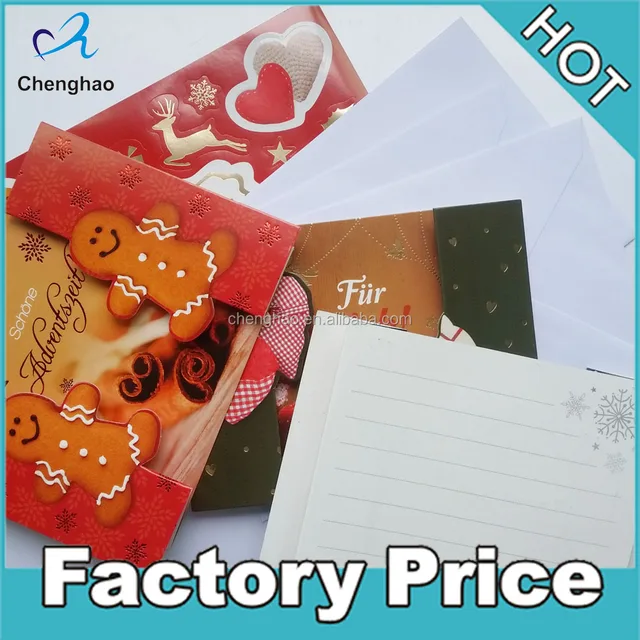 gift card christmas padded envelopes and stickers set custom