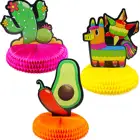 Cinco De Mayo Fiesta Honeycomb Table Centerpiece 8.5'' Party Decoration for Fun Mexican Theme for Carnivals Festivals Favors